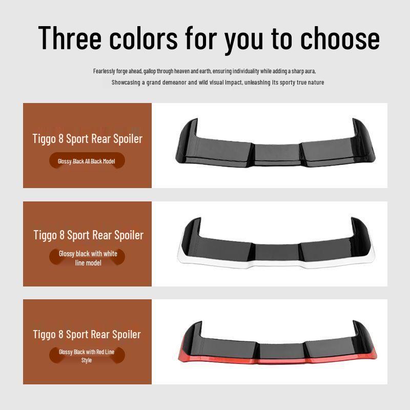 Chery Tiggo 8 PRO/PLUS Sport Tail Wing - No-Drill Roof Spoiler