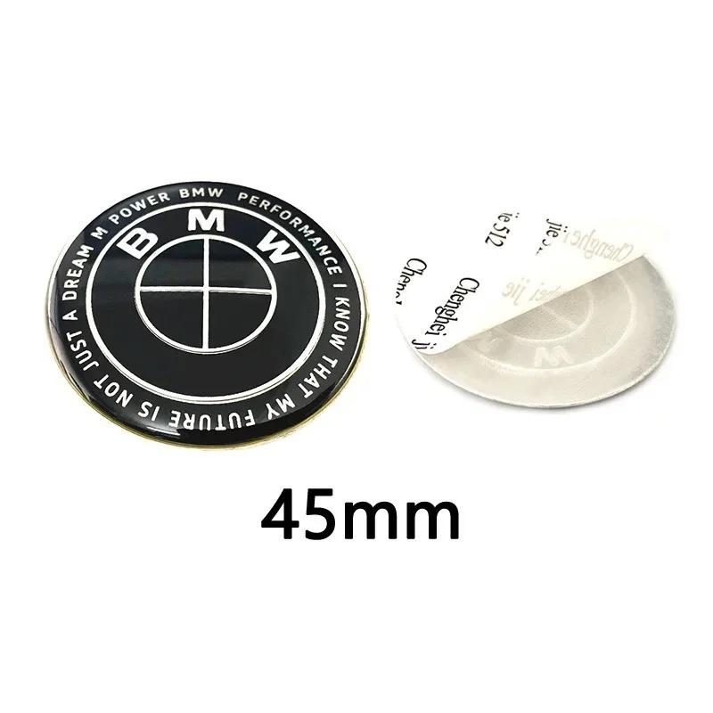 BMW Car Hood Rear Emblem Steering Wheel Stickers Rims Cap Badge 1/4/7 Pcs Compatible with G01 G20 X3 X5 F30 E36 F20 E46 X6 M4 E6 Bzvm78