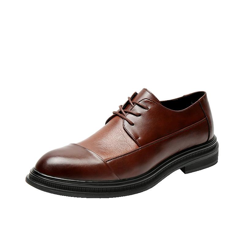 Youth British Korean version pointed leather shoes men's business dress trend breathable suit men's wedding shoes M22-G