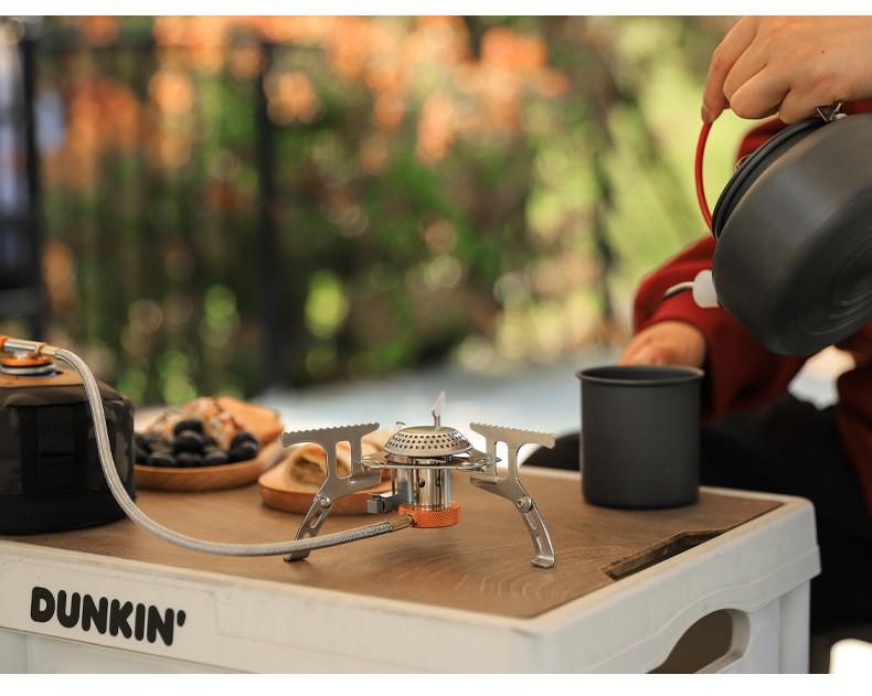 Portable Windproof Outdoor Picnic Stove, Thickened High-Quality Split Head, Ideal for Camping and Fishing.
