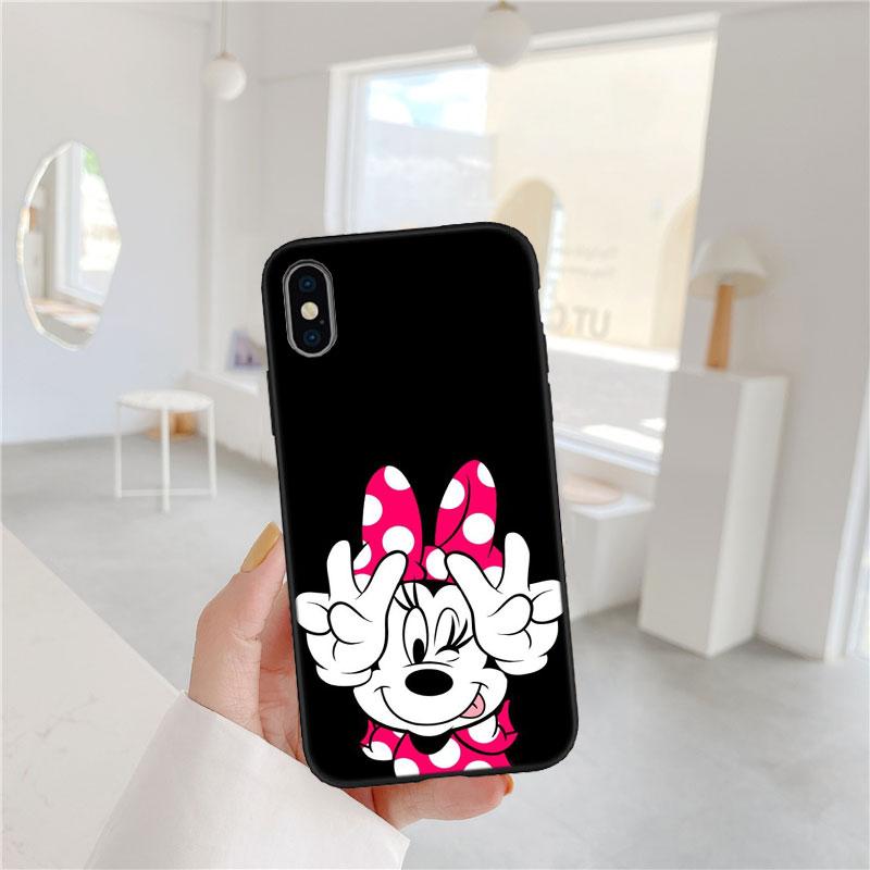 CJ77 Mickey Minnie Mouse Soft Shell Phone Case for Redmi Note 8 9 Pro Max 9S 9T 9C NFC 8T 8A 10A A4 Redmi Note 8T