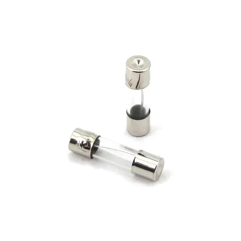 5/72/100PCS Panel Mounted Glass Fuse Holder 5x20mm 6x30mm Insurance Tube Socket Fuse Holder Glass Tube Fuse Holders Assorted Kit
