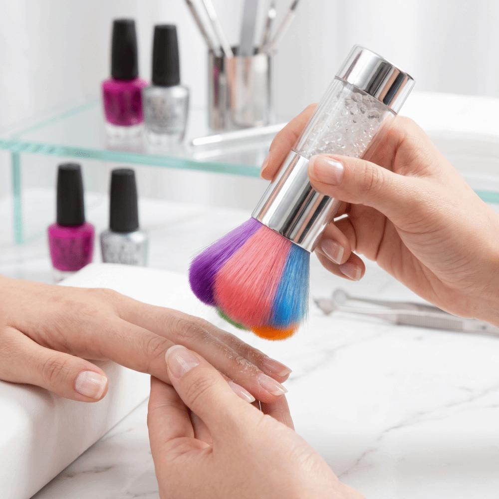 Petal Pattern Manicure Cleaning Brush Powder Remover Brush Daily Manicure Cleaning