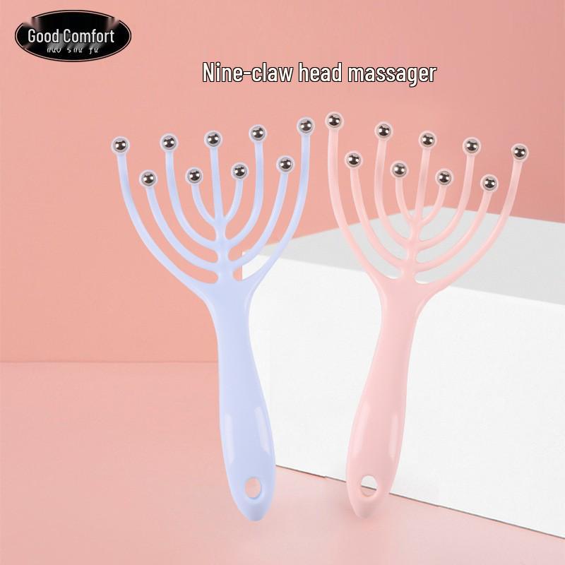 Nine-Claw Head Massager Roller: Multifunctional Scalp Massage Tool