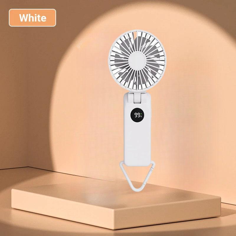 New 1800mAh Hand-Held Mini Portable Fan LED Display Design 3-Gear for Indoor and Outdoor Portable Summer Cooling Appliances