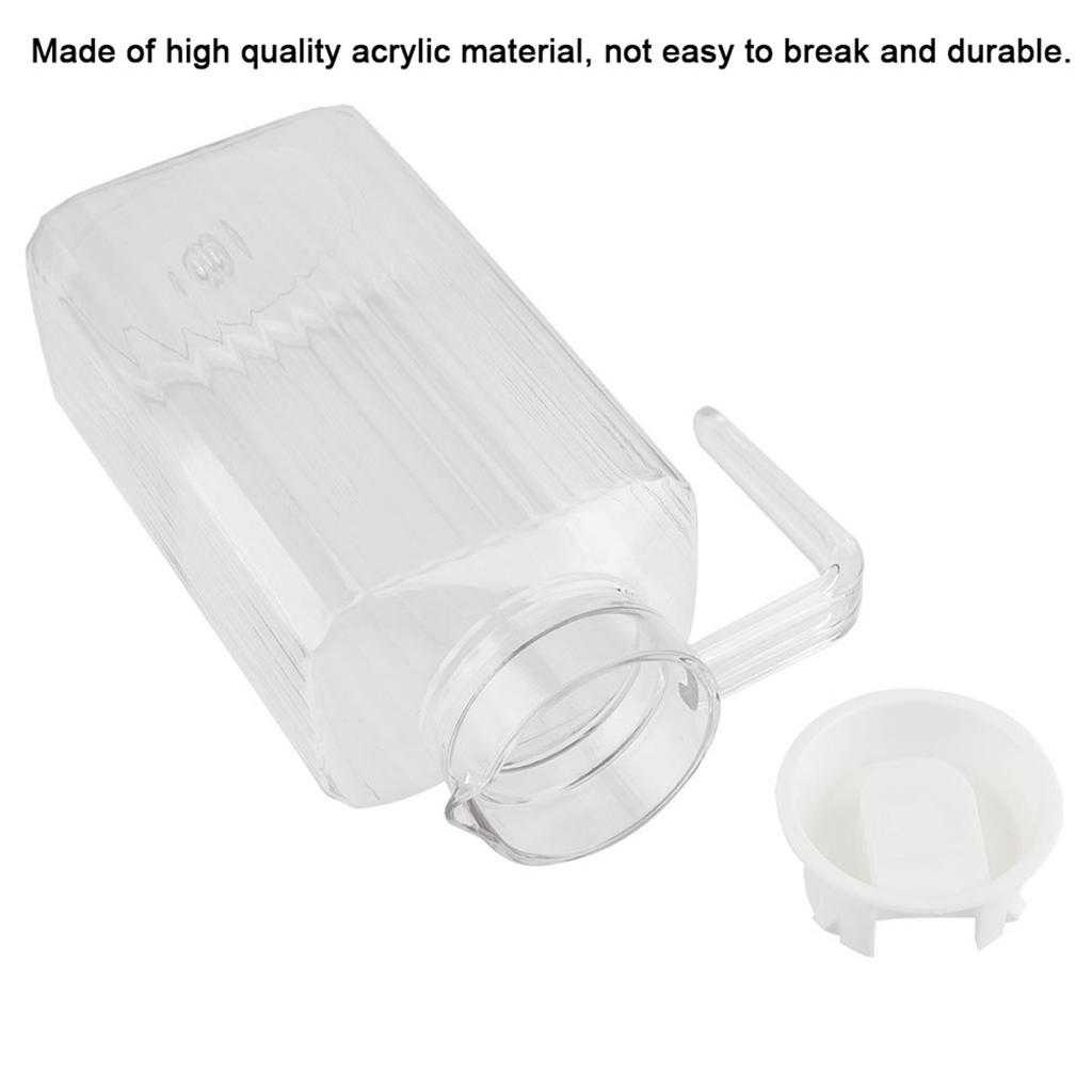 Acryl Transparent Flasche Gestreift Wasser Eiskalt Krug mit Deckel für Bar Zuhause Kaltwasserflasche Krug Flasche 500ml -1800ml