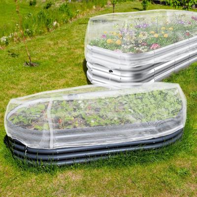 Garden Netting Pest Barrier for Raised Beds Plant Cover with Double Drawstring Rectangular Mesh Netting Greenhouse Protection Screen