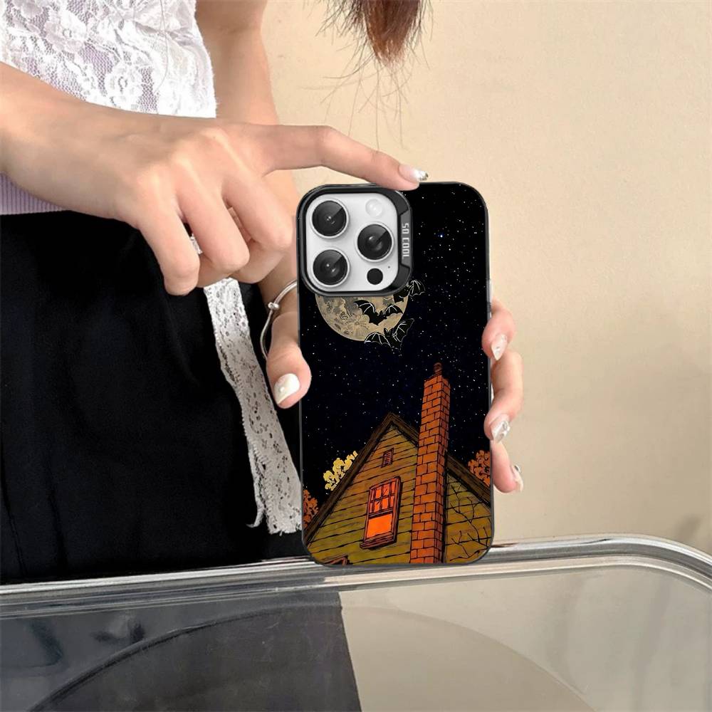 Horror Movie Halloween Phone Case For iPhone 17 16 15 14 13 12 11 Pro MAX Matte Shockproof Back Anti Fall Matte Cover