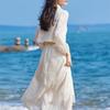 Embroidered Cheongsam Style Top and Skirt Set - Chinese Stand Collar, Button-Up, Two-Piece Spring/Summer Outfit