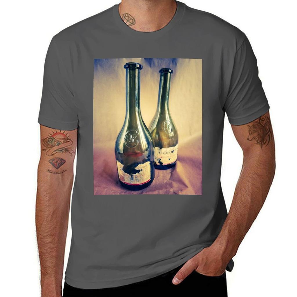 Two Bottles TShirt Street Fashion Casual Tee Shirt