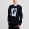 Calvin Klein Logo Print Round Neck Long Sleeve T-Shirt Men tops Black 40IC847-001