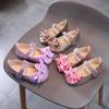 2026 Frühling & Herbst Koreanischer Stil Mädchen Prinzessin Pailletten Schleife Flache Schuhe