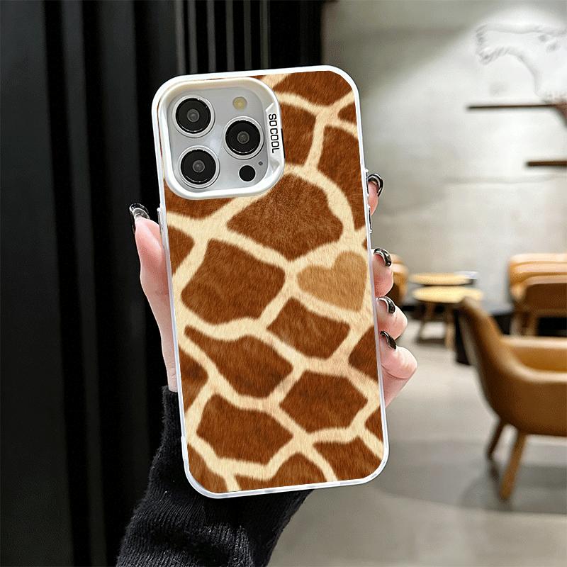 Giraffe Animal Pattern Shockproof Phone Case for iPhone 17 Air 16 16E 15 Pro Max 14 Plus 13 Mini 12 Back Cover Anti Fall Fundas