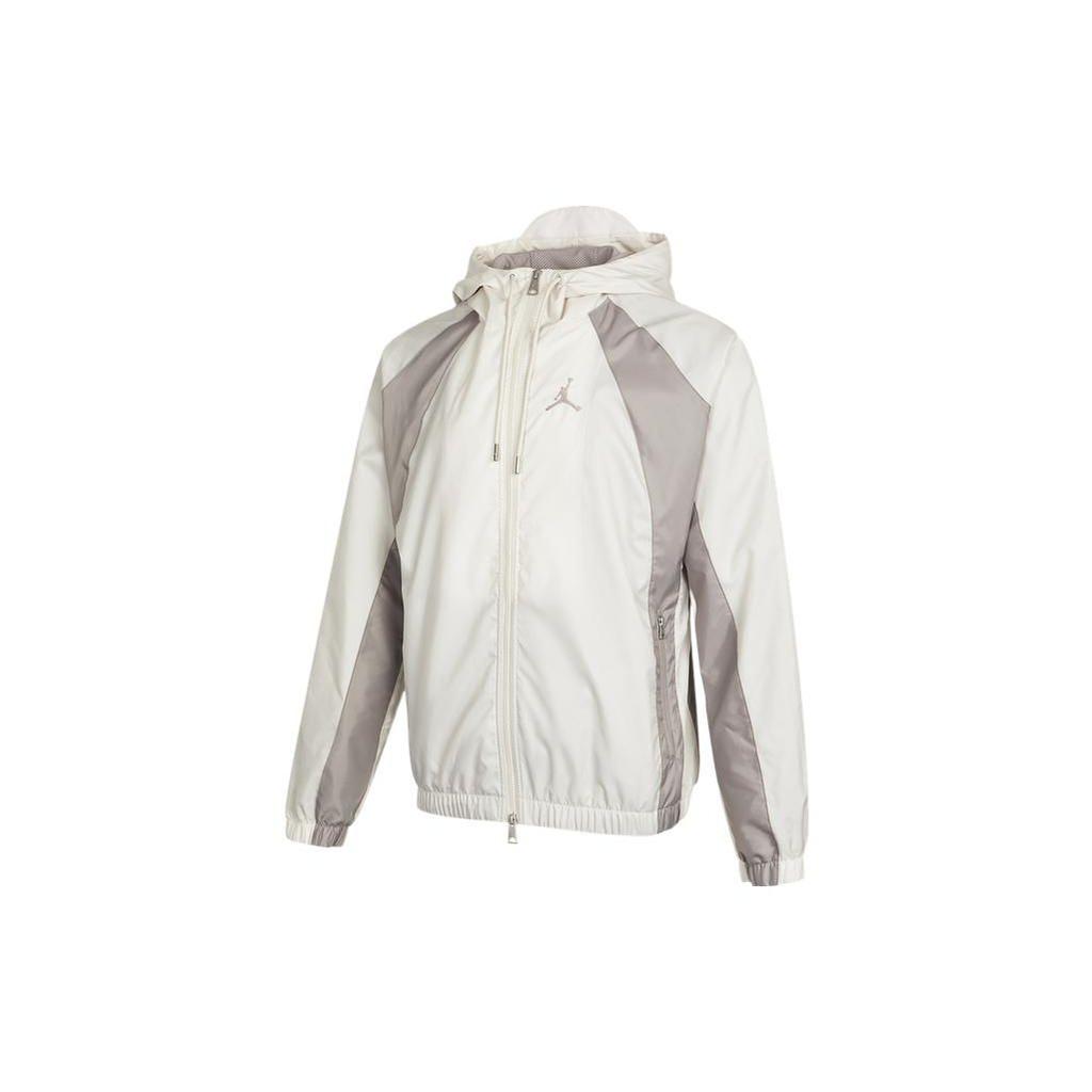 Jordan SS22 Woven Sport Hoodie Jacket Men Outerwear Grey White DJ9829-104