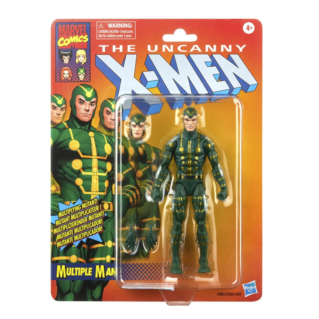 Marvel Hasbro Legends Series X-Men Multiman 6-inch Action Figure Toy, 6 Accessories, F3982, Multicolor