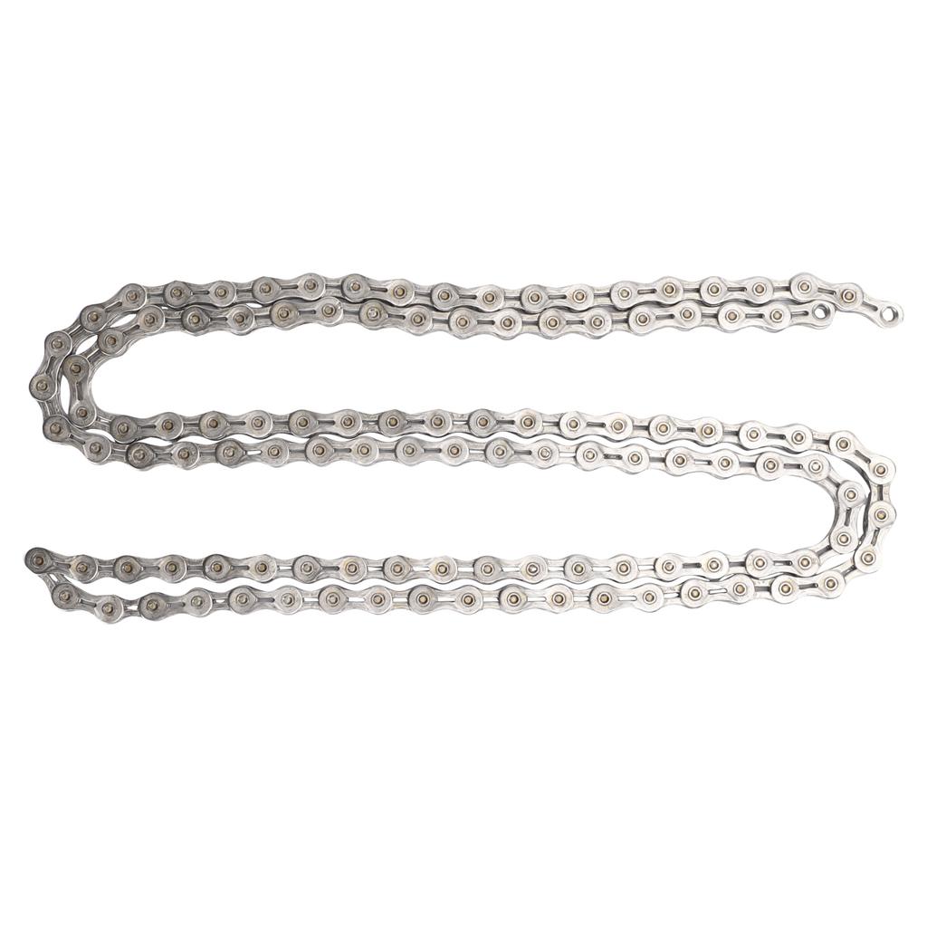 WAKE Bicycle 9 Speed Electroplated Silver Chain Mountain Road Bike 116 Links Chains