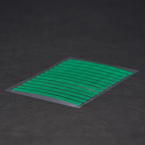 1 Blatt Warnaufkleber Helle Farbe Dekorativer Leuchtender Rechteckiger Warnaufkleber für das Radfahren