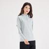 Vepeal Couple's Fashion Stand-Collar Long-Sleeve T-Shirt