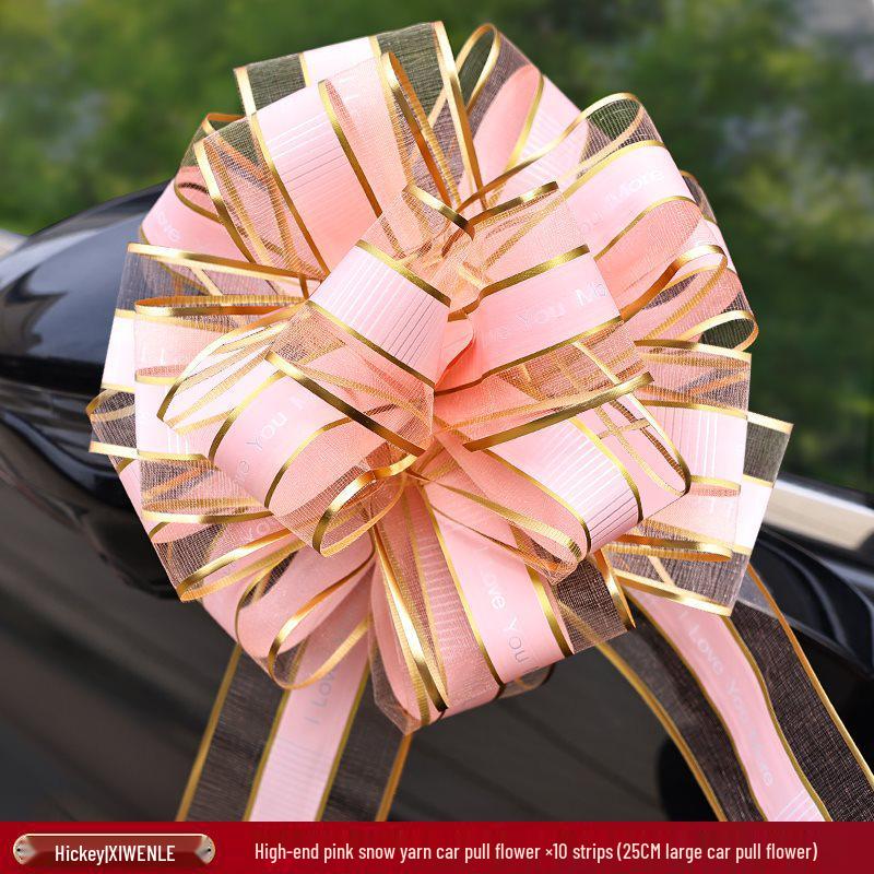 Wedding Car Decoration Set: Ribbon & Flower Kit