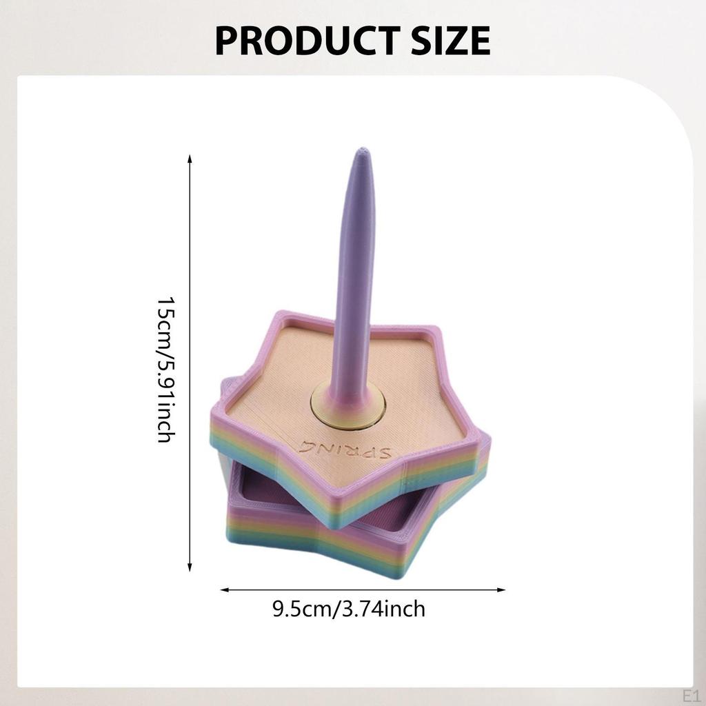 Garnhalter Ständer Fadenrollenhalter Platzsparend Glatt Regenbogenfarbe Extra Dick für Stickerei