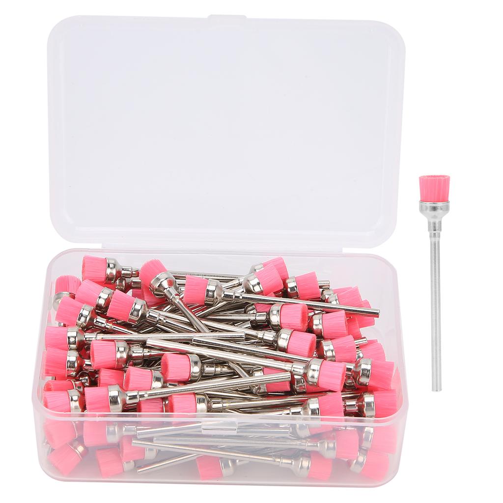 100pcs Nail Drill Bit Cleaning Brush Nail Dust Brush Cleaner Manicure Tool Accessory