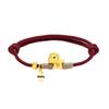 2026 Year of the Horse Red Rope Bracelet: Hand-Woven Sand Gold Horse Charm, Perfect New Year Gift