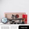 Hongyu National Flower Ceramic Tea Set Gift Box