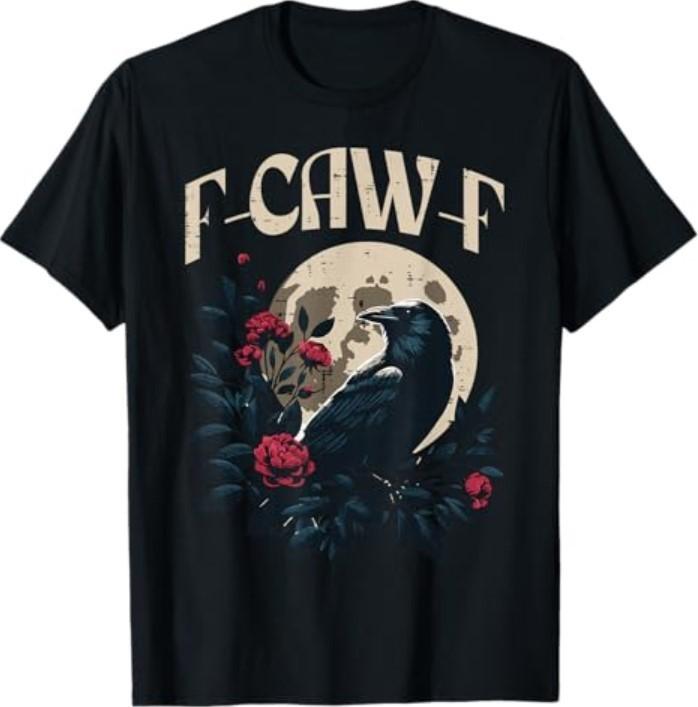 Funny Crow Meme Caw Women Men T-Shirt S разноцветный