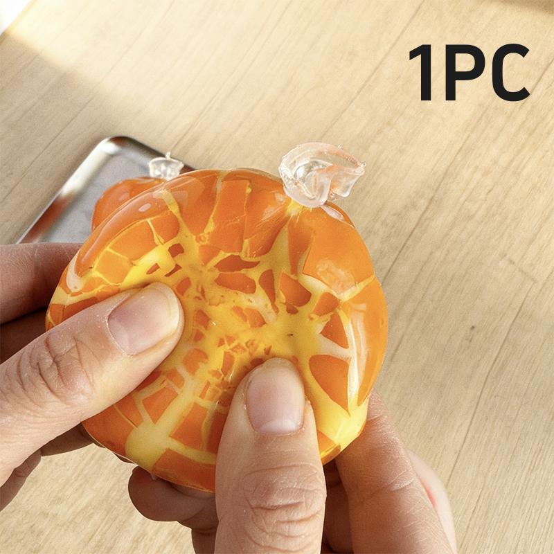 New Orange Handmade Wax Skin Crispy Shell Decompression Ball Slow Rebound Clay Kneading Toy Crispy Shell Crushing Decompression