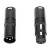 XLR Adapters Male to Male and Male to Female 3 PIN Balanced XLR Coupler Connector for Live Streaming Studio Stage