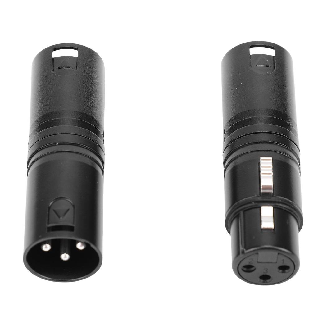 XLR Adapters Male to Male and Male to Female 3 PIN Balanced XLR Coupler Connector for Live Streaming Studio Stage