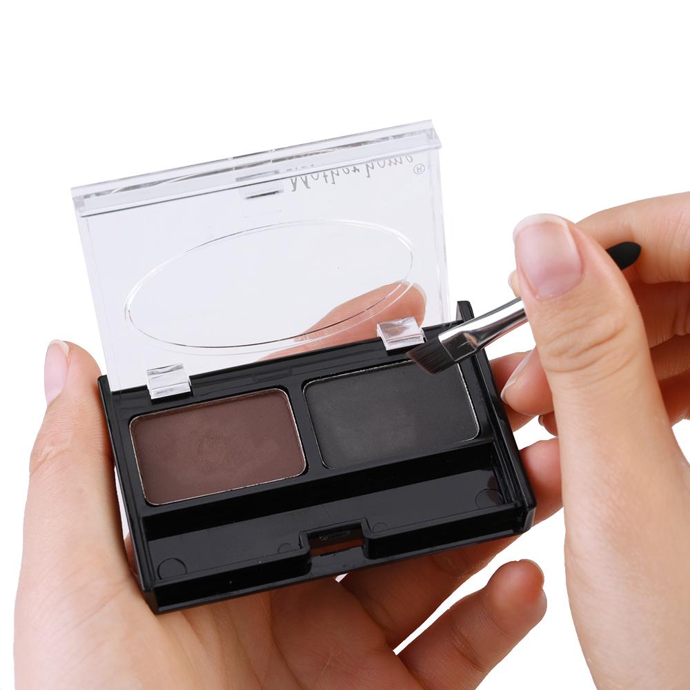 Waterproof and Sweat-proof, Easy To Color Eyebrows, No Sticking Powder, Natural Eyebrow Brush, Two-color Eyebrow Powder