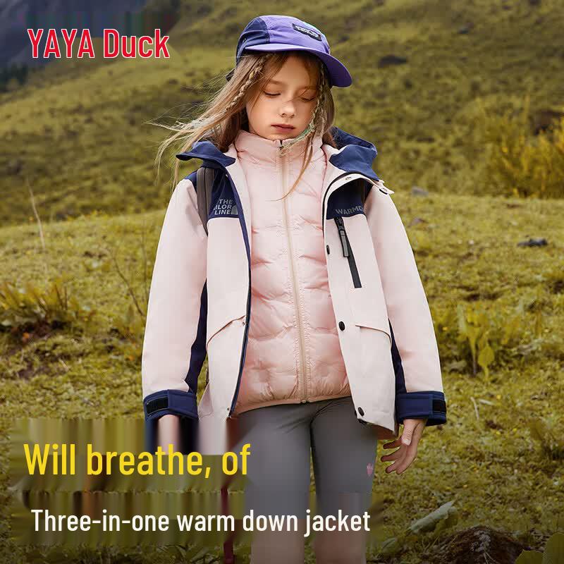 YAYA Children's 3-in-1 Thickened Down Jacket