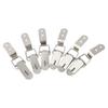 Hook Buckle Hook Silver Stainless Steel Buckle Padlock 90 Degrees Duck-mouth Iron Material Other Car Truck Parts