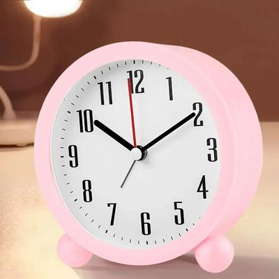 Nordic Simple Luxury Alarm Clock Mute Stereo Numeral Children's Student Desk Table Clock Bedroom Study Room Simple Clock