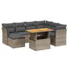 VidaXL Salon de Jardin avec Coussins 8 pcs, Canapés de Terrasse, Ensemble de Meubles de Patio, Mobilier d'Extérieur, Gris 3270955