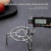 Ultra Mini Steaming Rack 2PCS Different Heights, Egg Steaming Rack Mini Stainless Steel Height Small Leg Rack, Small Cup Pot Holder