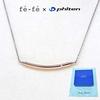Fe-fe Phiten Fe-fe Titanium Necklace, Pink Gold, Women's, Size 44, Set of 2 (Necklace and Kotobuki Jewelry Polishing Cloth)