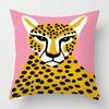 Abstract Art Animal Theme Throw Pillow Cover 20X20 Inch Cushion Cover Cafe Sofa Decorative Throw Pillow Covers Short Plush