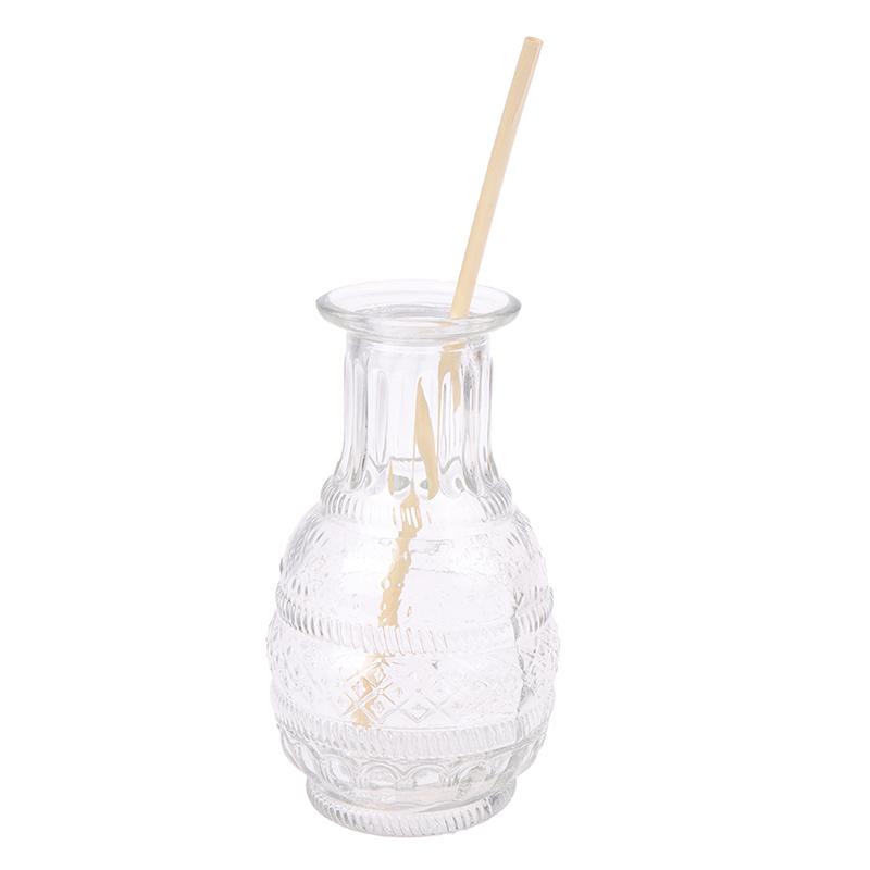 100Pcs/Set Natural Wheat Straw Biodegradable Straws Portable Drinking Straw