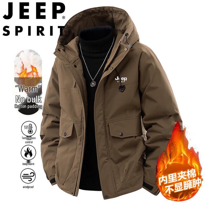 JEEP SPIRIT Men's Winter Hooded Padded Jacket