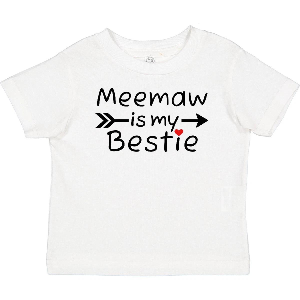 Inktastic Meemaw Is My Bestie Baby T-Shirt Meemaws New From Best Grandson Friend 130