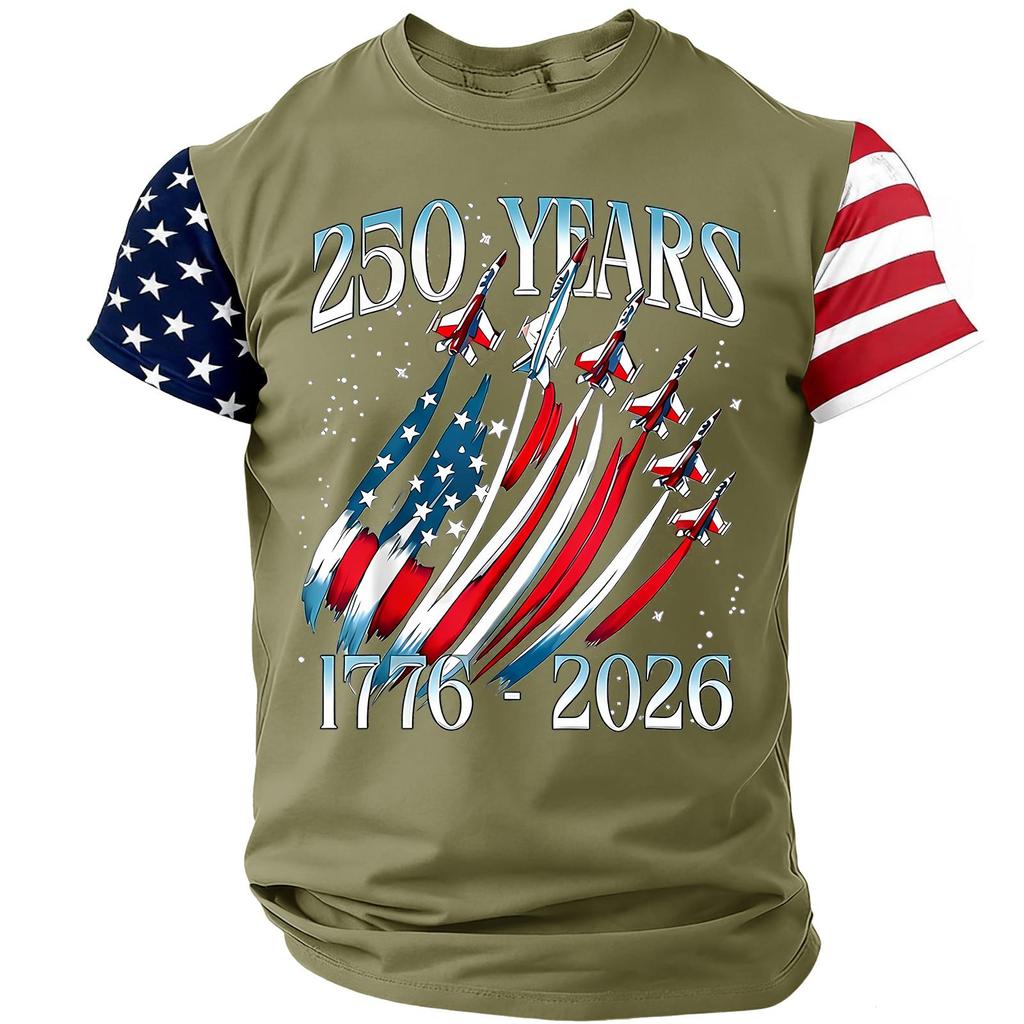 Men's Casual Round Neck Lightweight Breathable Short-Sleeve Top