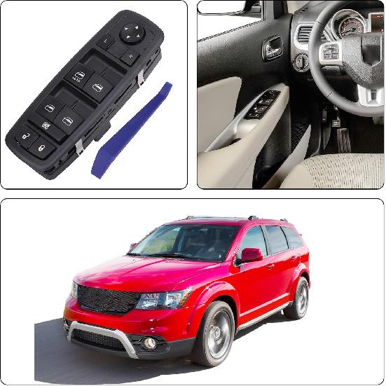 Obaee Power Window Switch Master Control Button Left Driver Side Compatible With 2011-2016 Dodge Journey 2.4L 3.6L, Replacement OEM 68084001AB