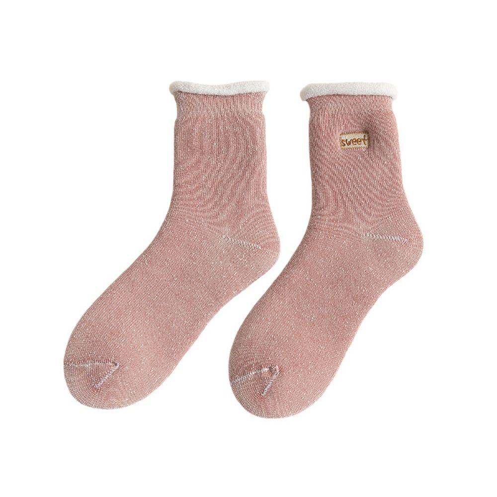 Super Thicker Mid-calf socks Thermal Warm Winter Plush Socks Women Socks Terry Socks Thick Hosiery