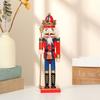 Christmas Nutcracker Ornament Set, Traditional Wooden Painted Puppet Soldier