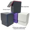 Torson High Quality PU Leather Trading Card Storage Box Hot Sale Hand Sewn TCG/CCG/LCG Game Deck Boxes for  Card Deck Storage