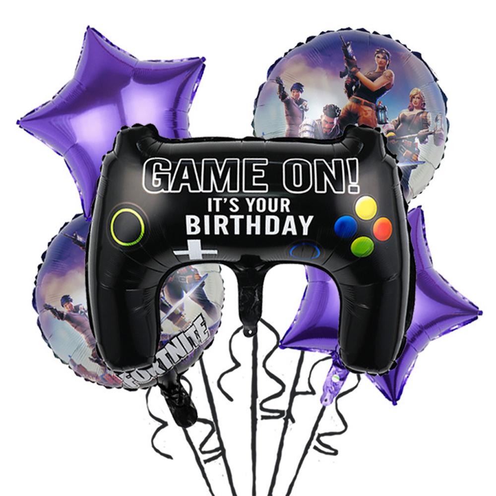 Video Game Party Foil Balloons for Game Fans Theme Birthday Party Supplies