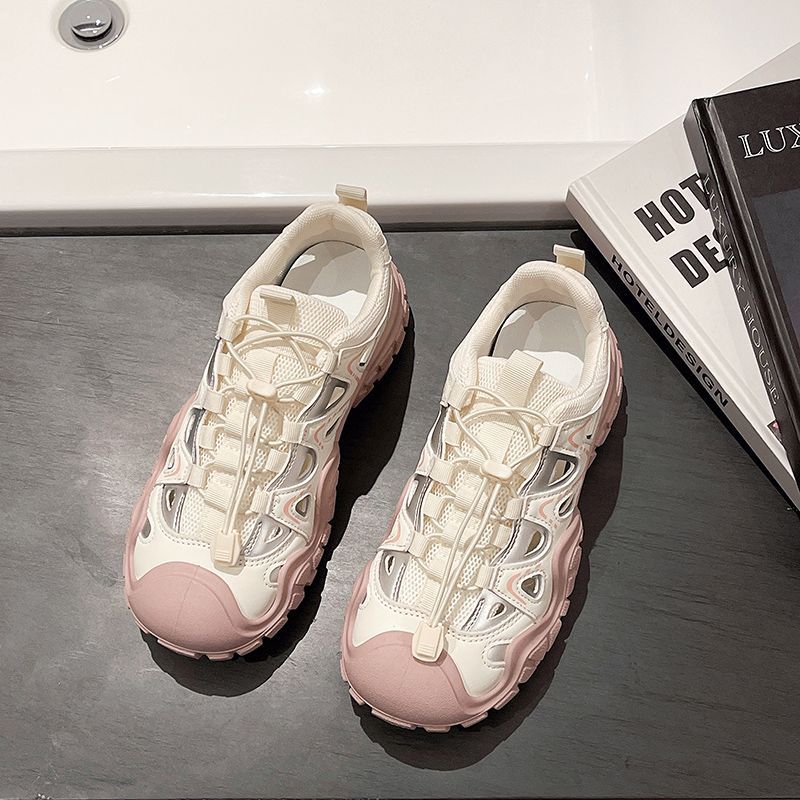 Thick-soled Hollow Dad Shoes Women's Summer New Non-slip Mountaineering Hole Shoes Sandals Outdoor Sports and Leisure Shoes