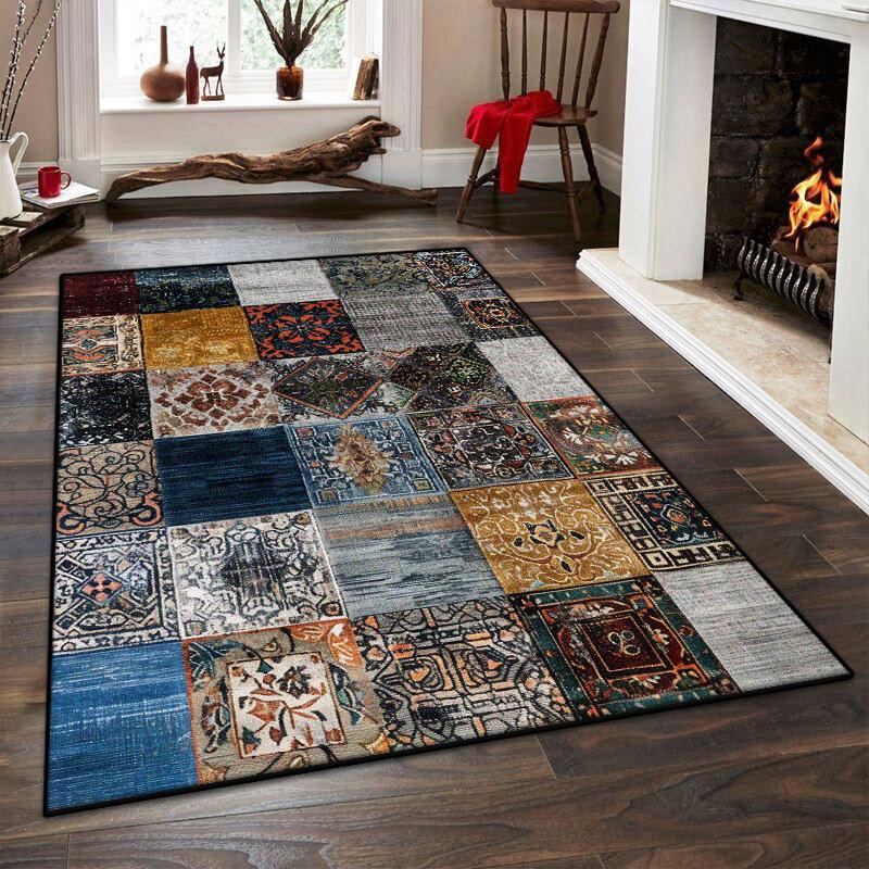 

Американський стиль Геометричний килим для вітальні Абстрактна прикраса Килим приліжковий для спальні Нековзний килимок 200x300 Для лаунжу Миючий килимок для підлоги 60x90cm